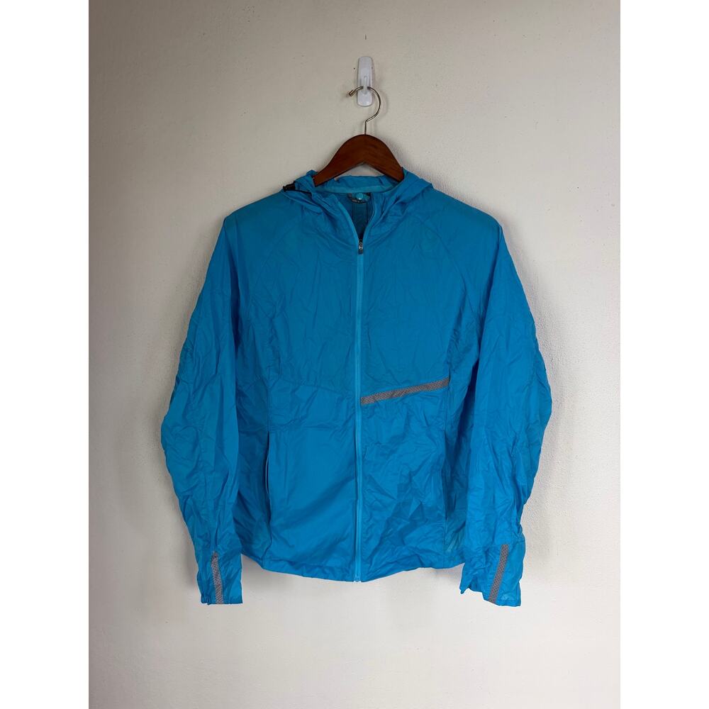Oiselle Reflective Vim Light Beam Lightweight Packable Windbreaker Jacket